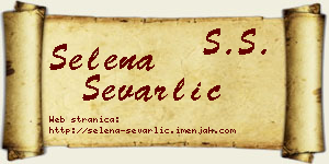 Selena Ševarlić vizit kartica